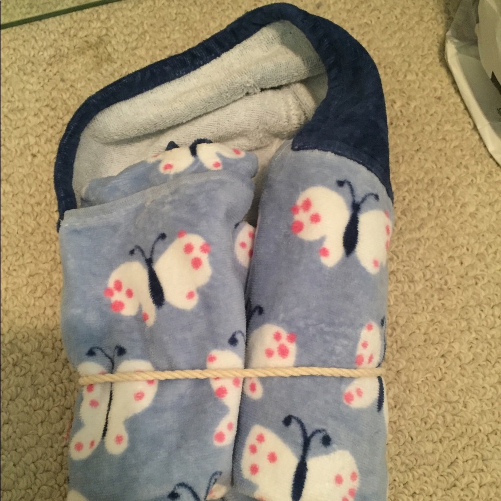 Pottery Barn baby hooded beach wrap NWT